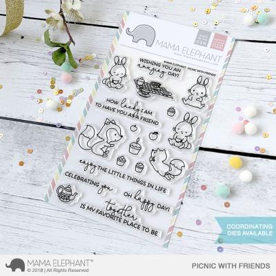 Mama Elephant Clear Stamps - Picnic With Friends